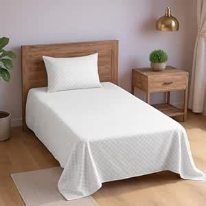 Trance Home Linen Premium Pure 100% Cotton 300TC Jacquard Weave Single ...