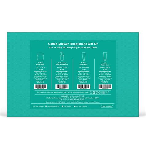 mCaffeine Coffee Shower Temptations Gift Kit