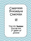 Image result for Classroom Procedure Checklist