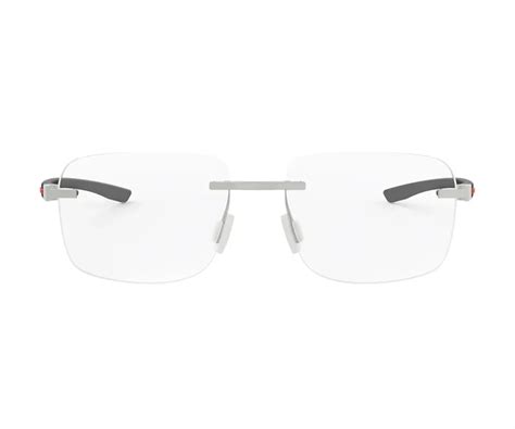 TAG HEUER METAL SILVER BLACK SQUARE RIMLESS FRAME – Gala Optics