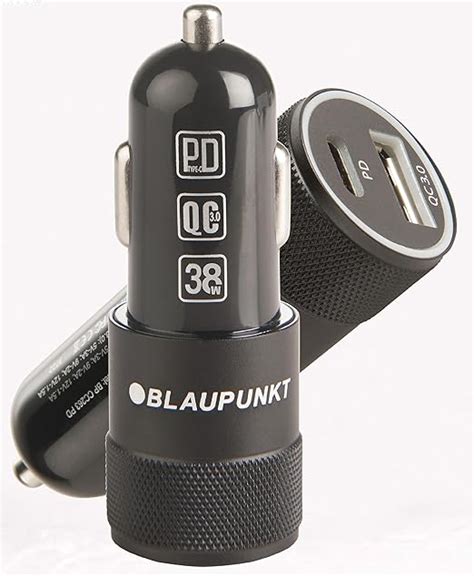 Blaupunkt Bp Cc 263 Pd 38 Watts Car Charger for Phones,Dual Port Type C ...