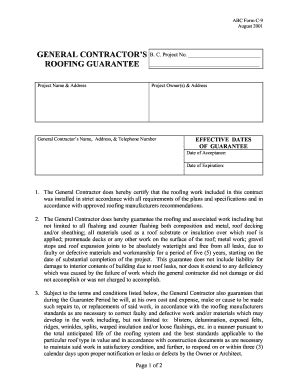 general contractor contract forms Templates - Fillable & Printable ...
