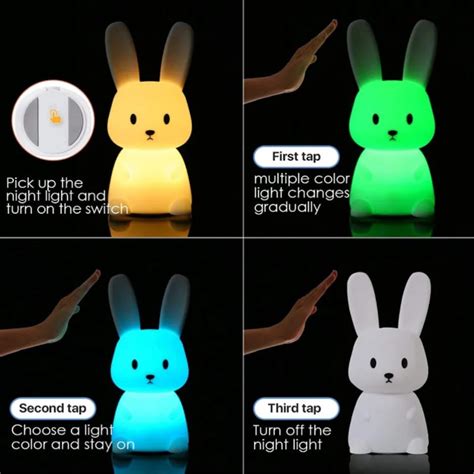 Buy Sitting Bunny Silicone Night Light Online In India