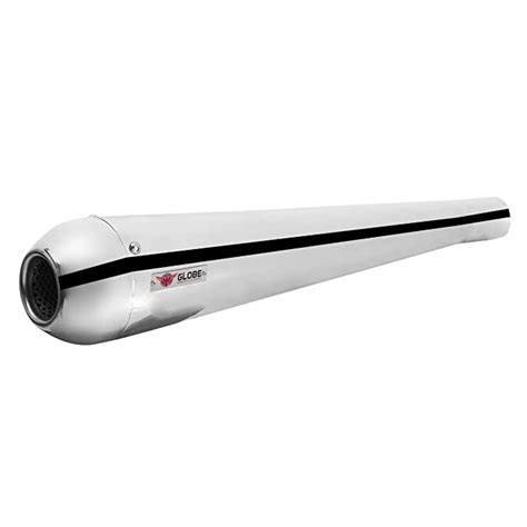 Globe Auto Parts Megaphone Premium Exhaust for Bullet Classic 350/500 ...