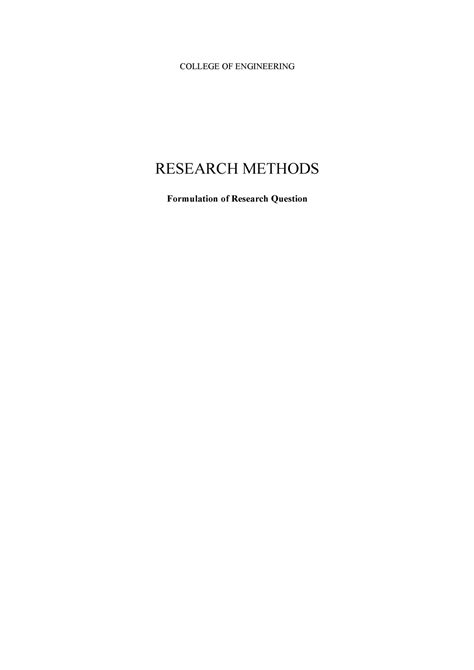 Image result for Formulation Research Question