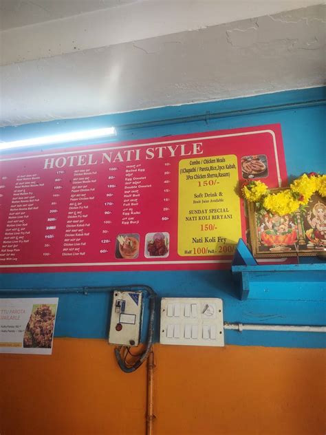 Menu at Hotel Nati style, Bengaluru, 76