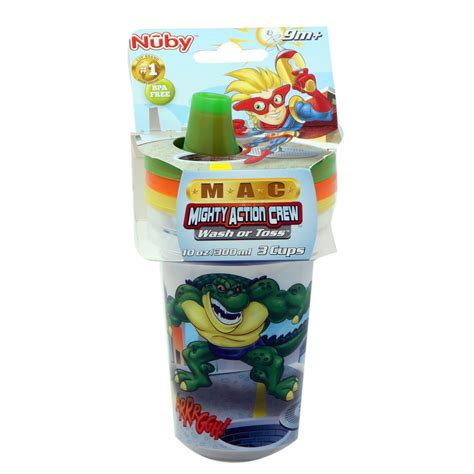 Nuby New Wash Or Toss Cups 300ml - Pack of 1, F : Amazon.in: Baby Products