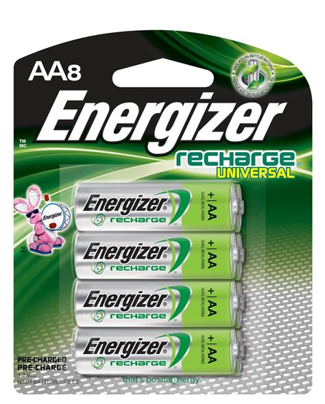 Energizer Rechargeable AA Batteries, NiMH, 2000 mAh, Pre-Charged, 8 ...