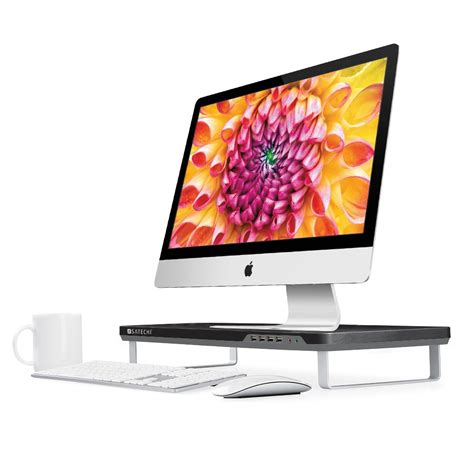 Satechi F3 Smart Monitor Stand with Four USB 3.0 Ports and Headphone ...