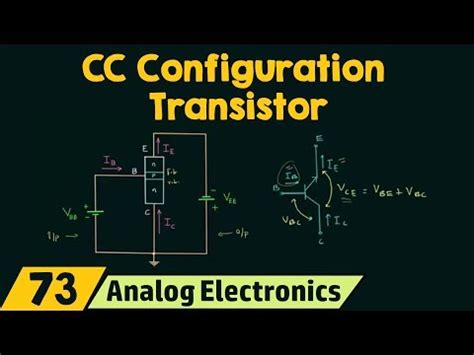 Common-Collector Configuration of a Transistor Video Lecture - Crash ...