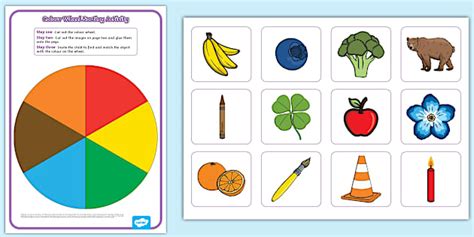 Colour Wheel Sorting Activity
