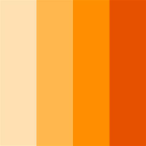 Sunset Orange Color Palette - ColorDrop