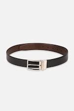 Buy Men Black Textured Formal Belt Online - 39695218 | Van Heusen