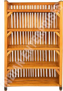 INDIAN ENTERPRISES 5-Tier Bamboo Shelf Rack Organizer, Multipurpose ...
