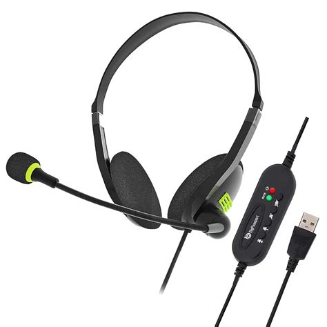 BigPassport Wired USB Headset with Noise Cancelling Microphone | HD ...