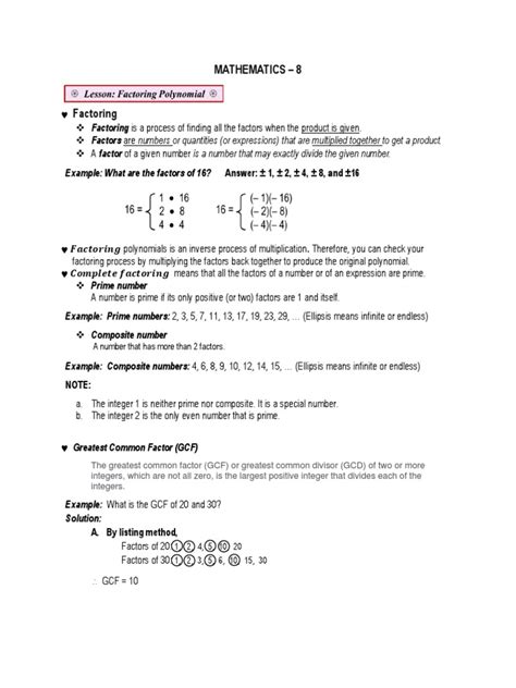 Image result for Basic Factoring