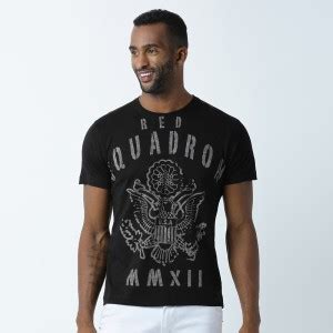 HUETRAP Printed Men Round Neck Black T-Shirt - Buy Black HUETRAP ...