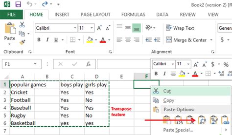 Image result for Copy Values Transpose