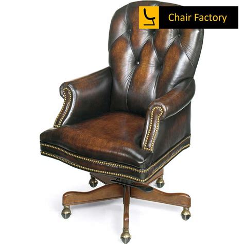 Romonus Distressed Brown CEO 100% Genuine Leather Office Chair | Chair ...