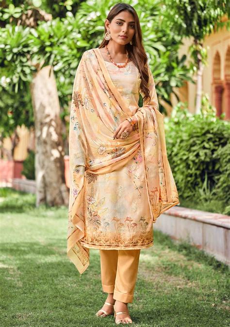 Buy Belliza Orchid Pure Jam Cotton Untitched Dress Material Catalogs ...
