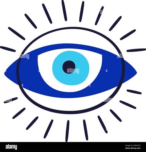 Evil eye talisman icon. Turkish or greek eye symbol. Greece ethnic ...
