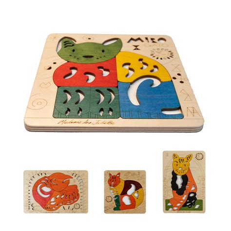 Buy Wooden Miro Gato Puzzle Board - SkilloToys.com