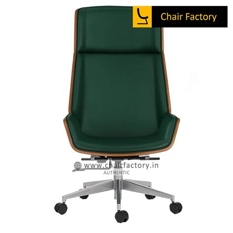 Super Sleek Highlander Black Faux Leather Highback Chair | Chair Factory