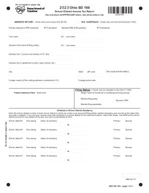 IRS Ohio Form SD100 | pdfFiller