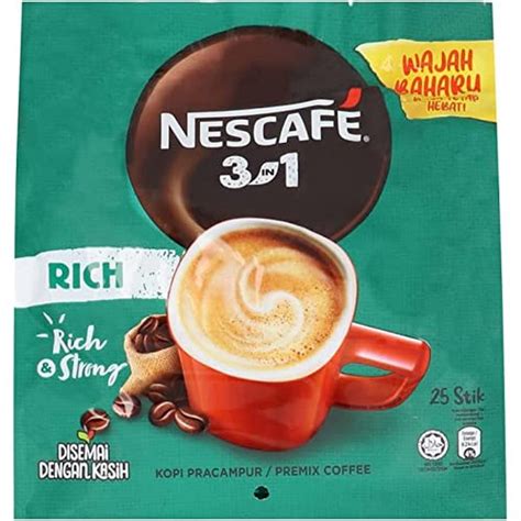 Nescafe 3 In1 Rich Premix Coffee 25 Sticks 450Gram, Bag : Amazon.in ...