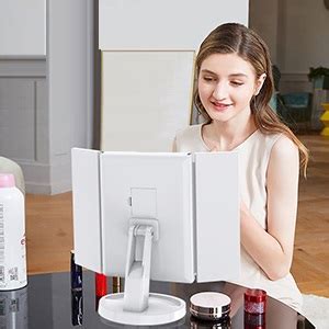 DEVANGI Makeup Mirror with 22 LED Lights and Stand, Touch Screen ...