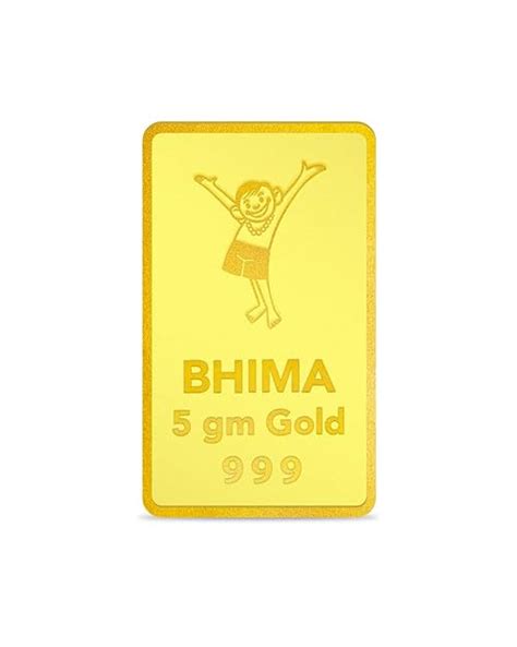 Bhima Jewels 24K Gold Bar 5 g : Amazon.in: Jewellery