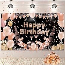 Happy Birthday Backdrop, Rose Gold Birthday Backdrop India | Ubuy