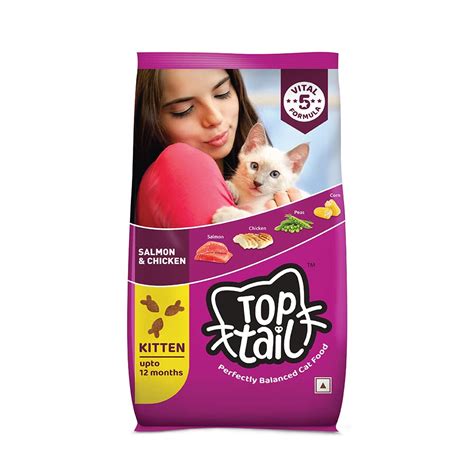 Top tail Kitten Dry Cat Food - 2.8 Kg (Upto 12 Months) | Perfectly ...