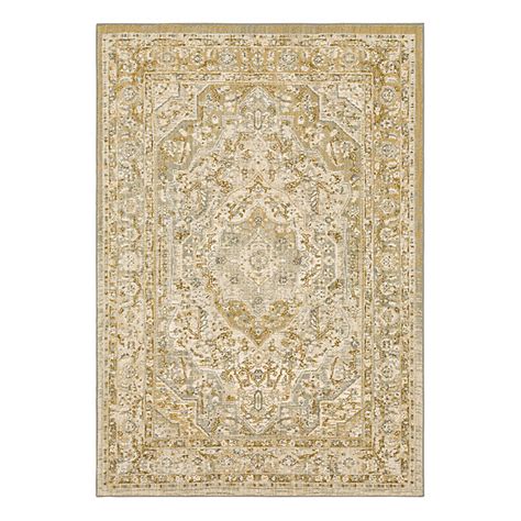 Freye Performance Area Rug with Medallion Motifs & Easy-Care Fibers