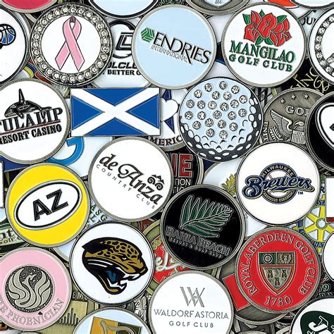 Buy Golf Ball Markers Plastic Metal Magnetic Hat Clips