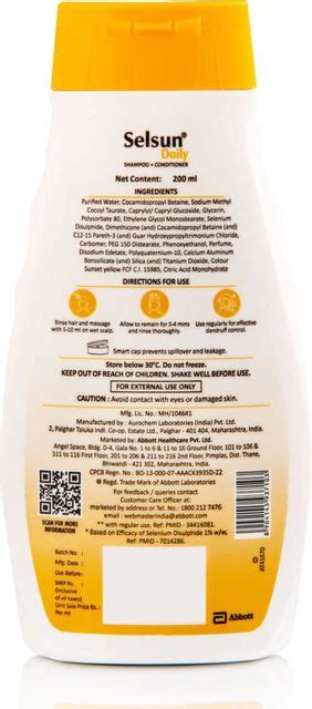 Selsun Daily 2-in-1 Shampoo+Conditioner - Price in India, Buy Selsun ...