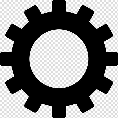 Free download | Black and white mechanical gear, Gear Computer Icons ...
