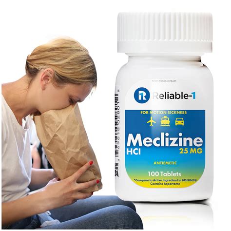 Snapklik.com : Reliable-1 Laboratories Meclizine HCL 25mg 100 Tablets