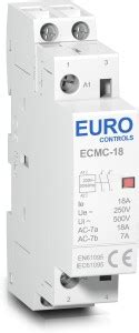 Euro Controls Modular Power Contactor ECMC-18-2NO-PC 18 Amps Volts 220 ...