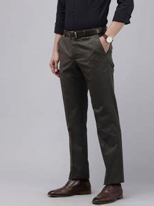 PARK AVENUE Regular Fit Men Brown Trousers - Buy PARK AVENUE Regular ...
