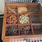 ExclusiveLane Multi-Utility Storage Containers and Spice Box With Spoon ...