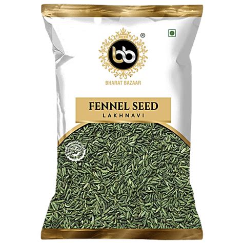 Buy Bharat Bazaar Fennel Seed - Lakhnavi, 100% Pure, Thick, No Added ...