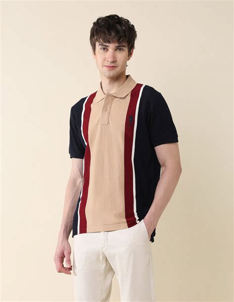Colourblocked Pure Cotton Gold Cup Polo Shirt – U.S. Polo Assn. India