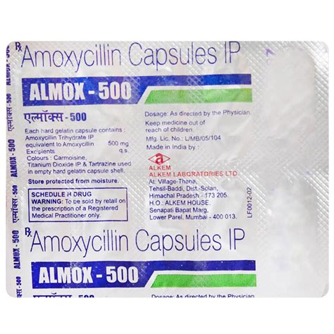 Almox-500 Capsule 10's Price, Uses, Side Effects, Composition - Apollo ...