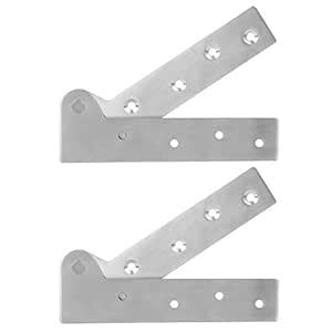 Stainless Steel Door Hinges, Surface Drawing Treatment Pivot Hinge 2Pcs ...