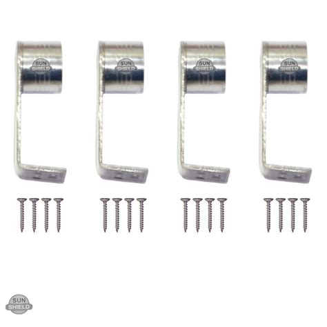 L Bend Pipe Bracket 3 Inch, Stainless Steel SS Finish for 1 Inch Rod ...