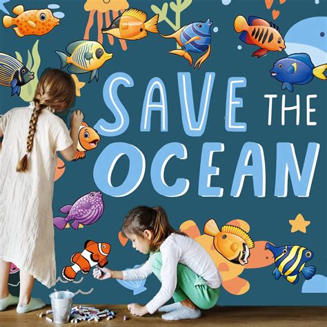 Buy 45 Pcs Fish Cut Outs Paper Tropical Fish Cutouts Colorful Double ...