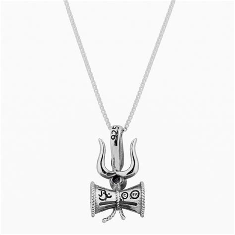 Lord Shiva Pendant in Sterling Silver with Iolite semi-precious stone ...