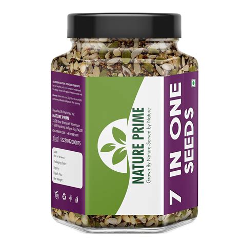 Nature Prime 7 in 1 Seeds Mix 250g - Edible Seeds | Healthy Snacks ...