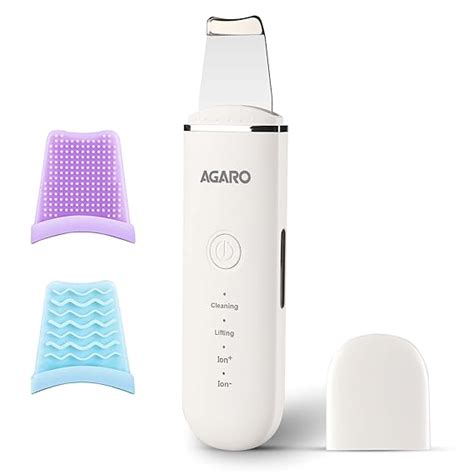 AGARO Ultrasonic Facial Skin Scrubber for Wet Skin, Blackheads Remover ...